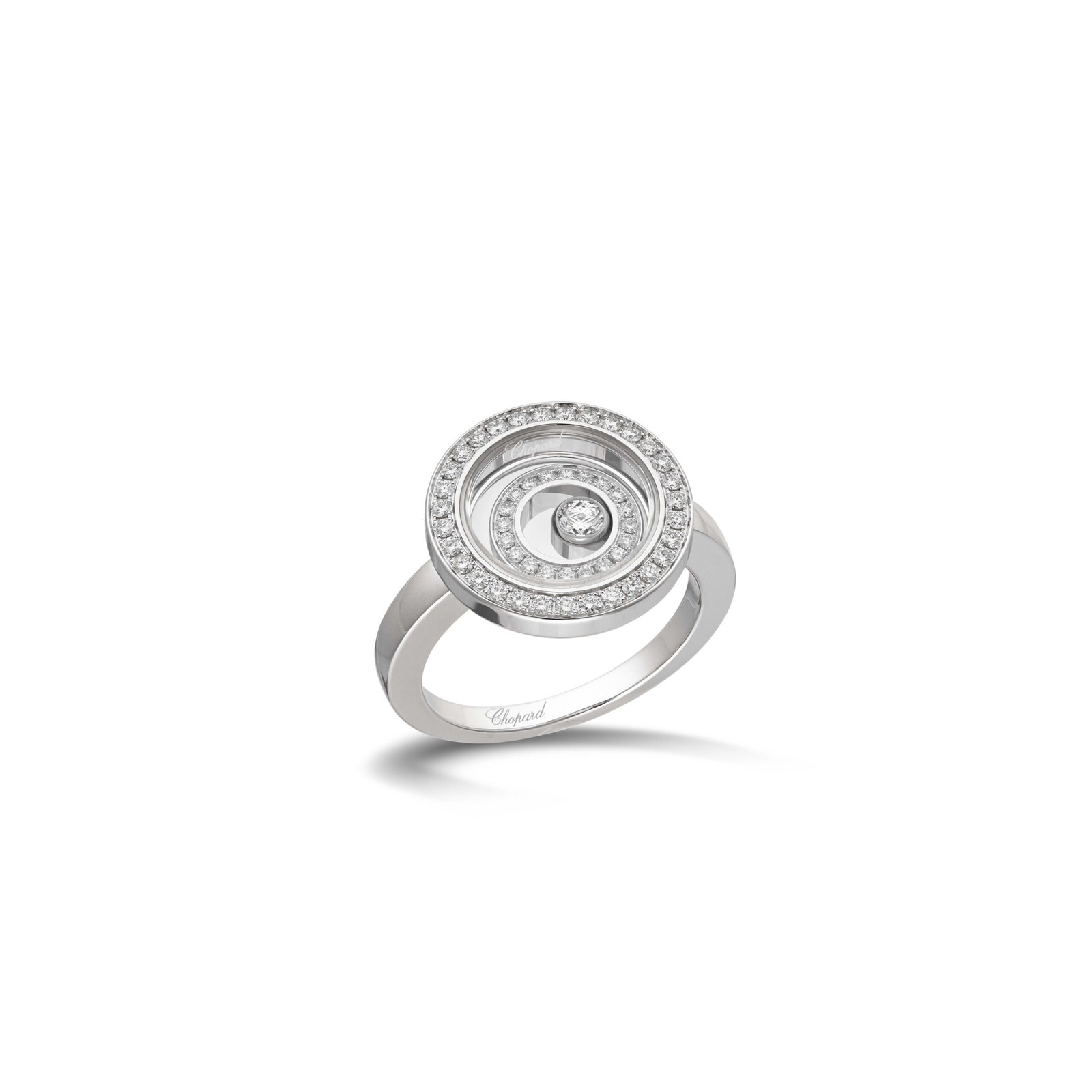 HAPPY SPIRIT RING, ETHICAL WHITE GOLD, DIAMONDS