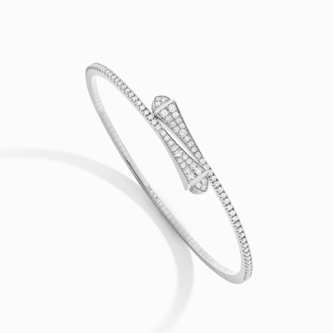 Cleo Full Diamond Slim Slip-On Bracelet