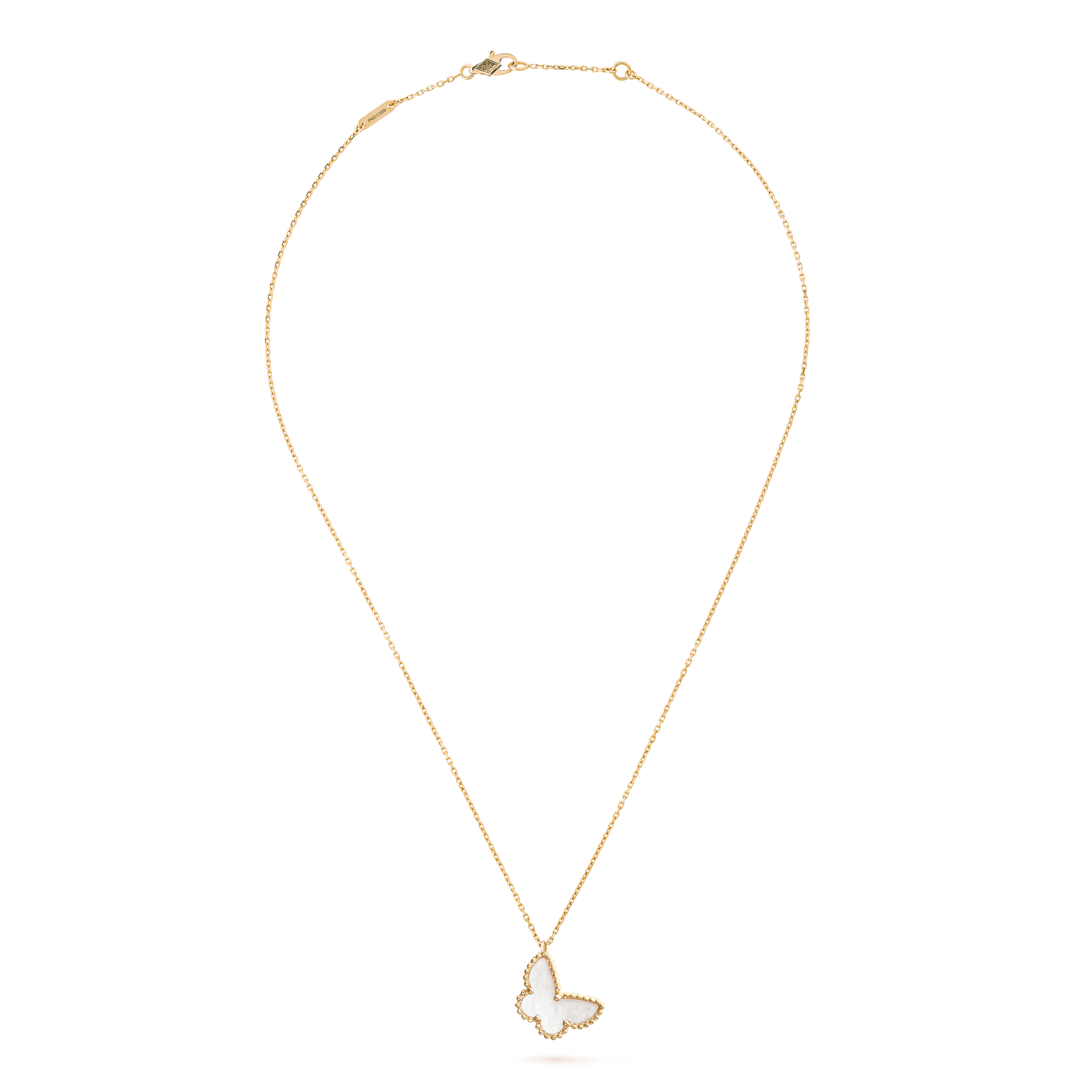 Sweet Butterflies pendant (Yellow gold, Mother-of-pearl)