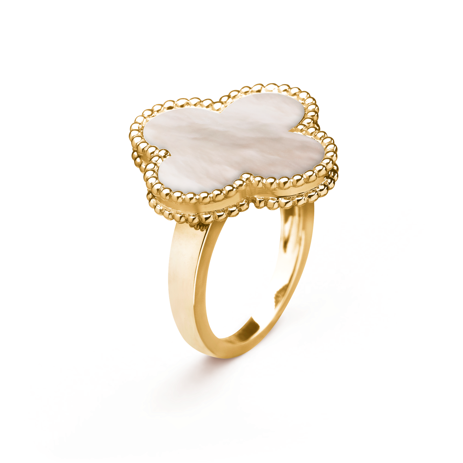 Magic Alhambra ring (Yellow gold, Mother-of-pearl)