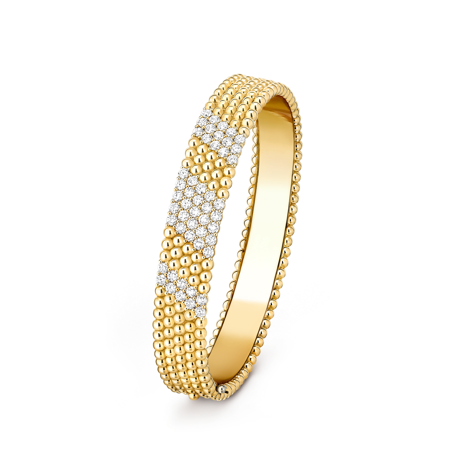 Perlée diamonds bracelet, 5 rows, medium model