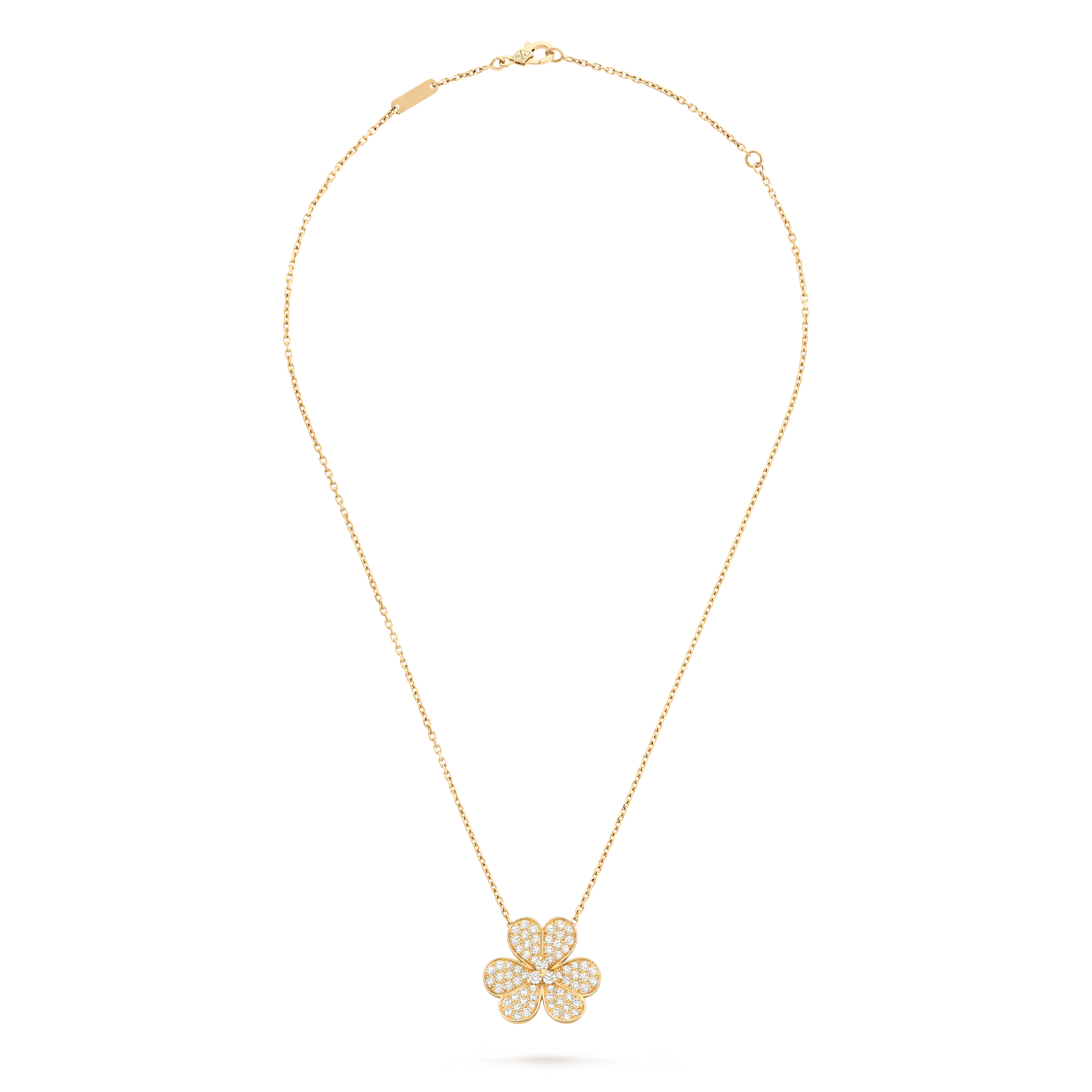 Frivole pendant, large model (Yellow gold, Diamond)