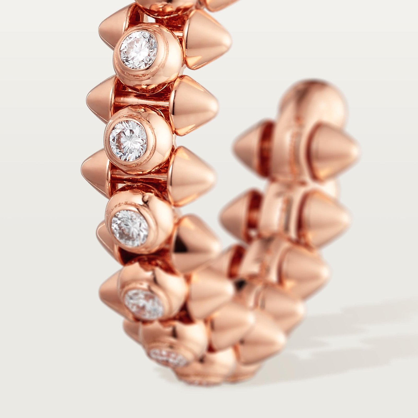 CLASH DE CARTIER EARRINGS DIAMONDS (Rose gold, diamonds)