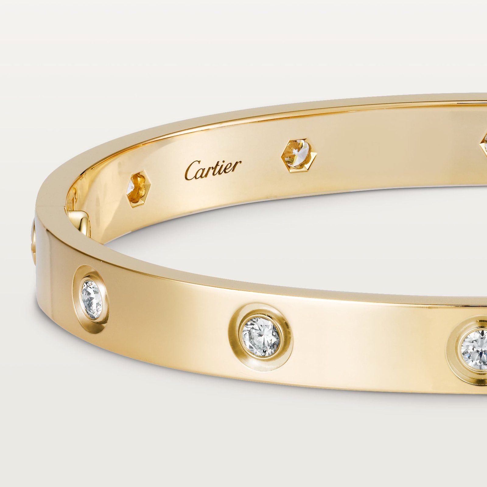 LOVE BRACELET, 10 DIAMONDS