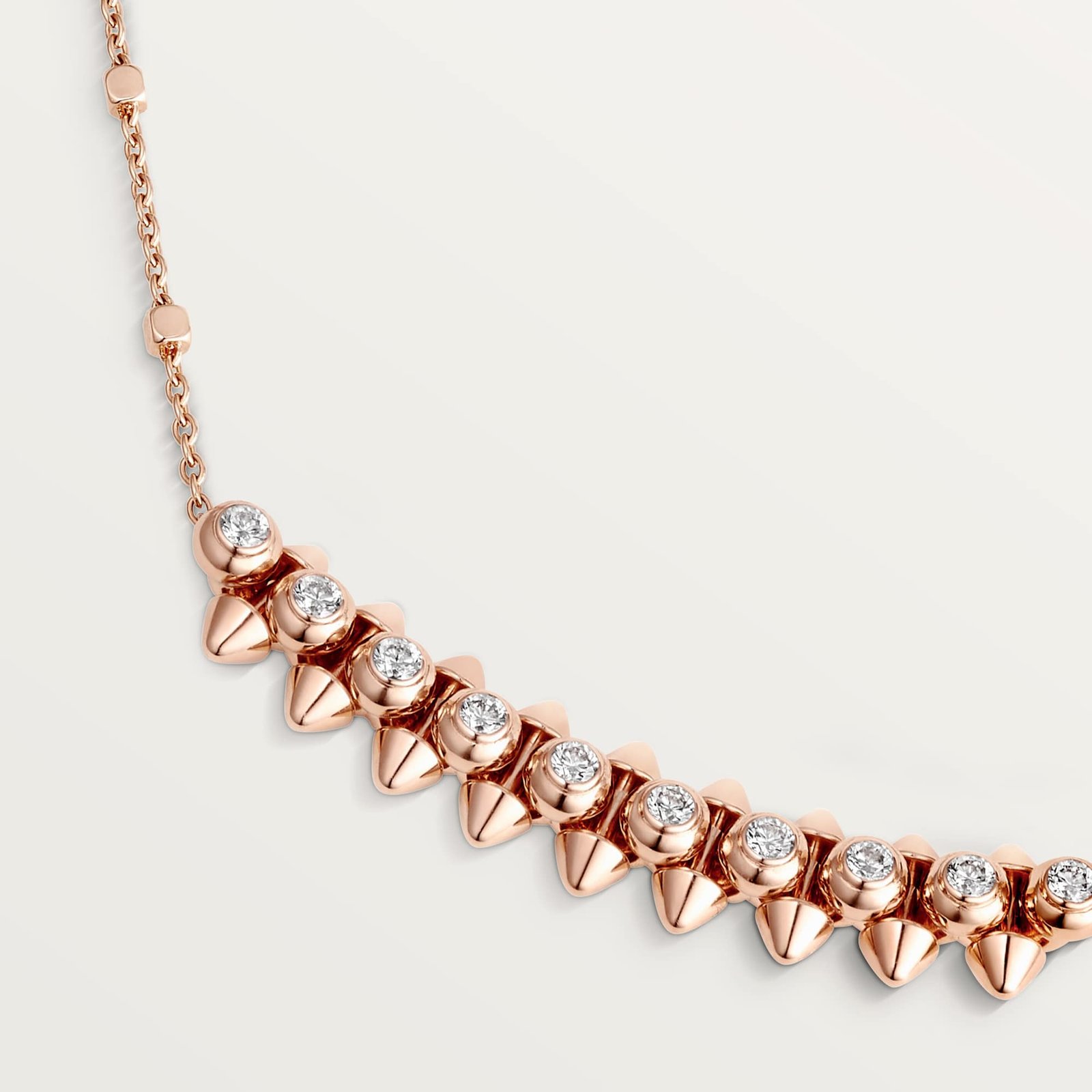 CLASH DE CARTIER NECKLACE (Rose gold, diamonds)