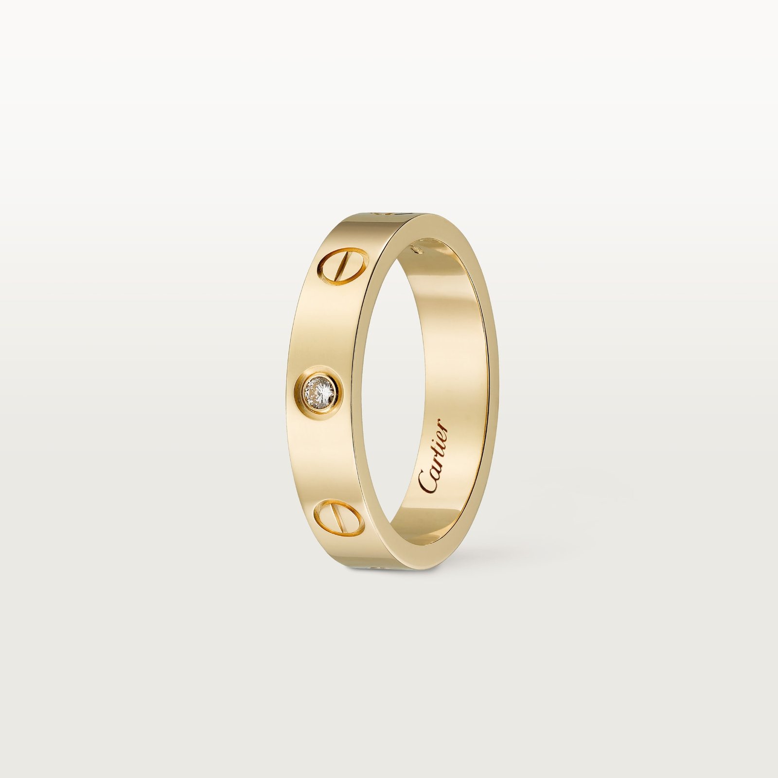 LOVE WEDDING BAND, 1 DIAMOND