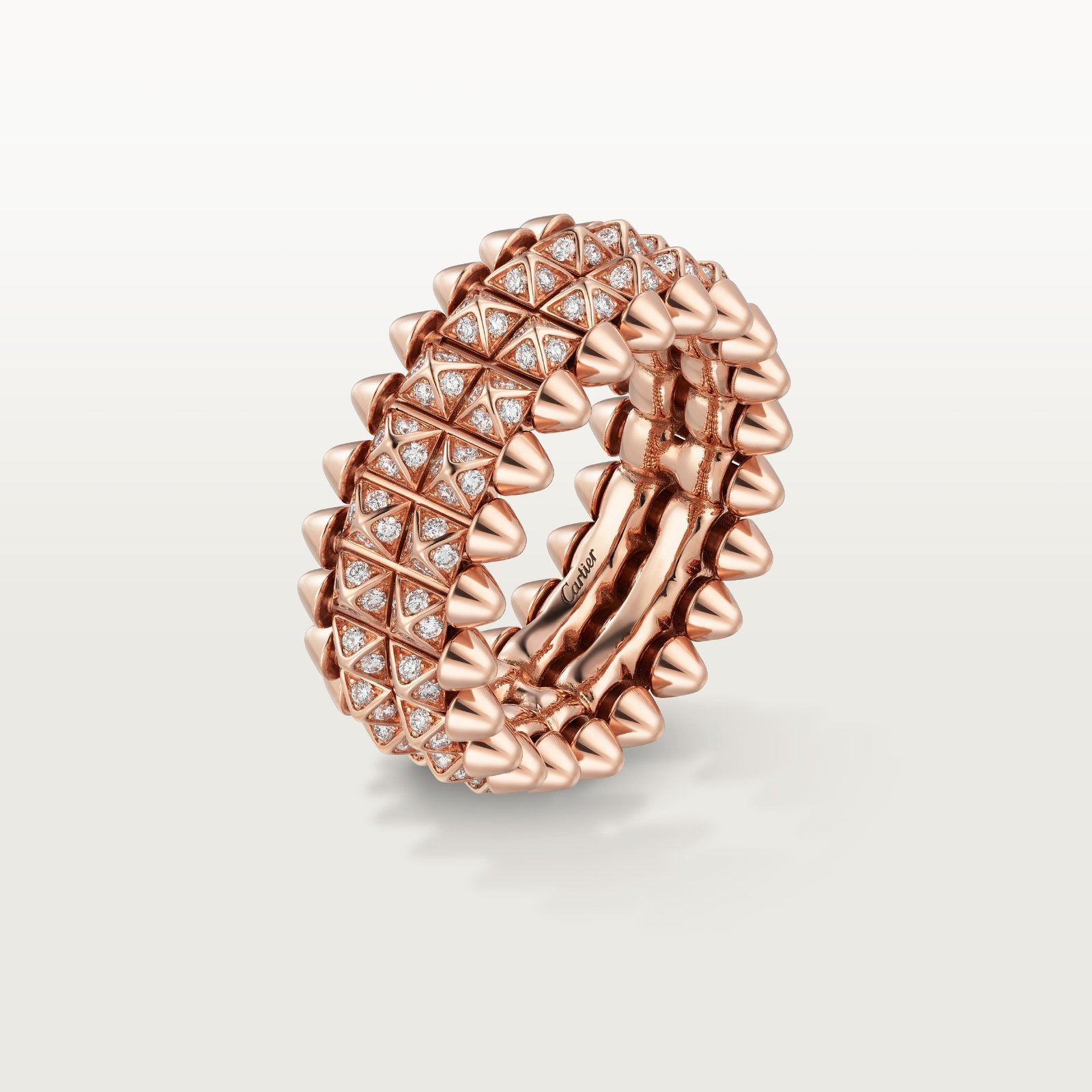 CLASH DE CARTIER RING (Rose gold, diamonds)