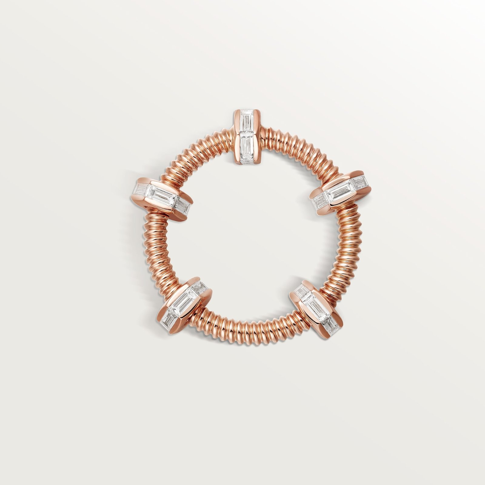 ECROU DE CARTIER RING (Rose gold, diamonds)