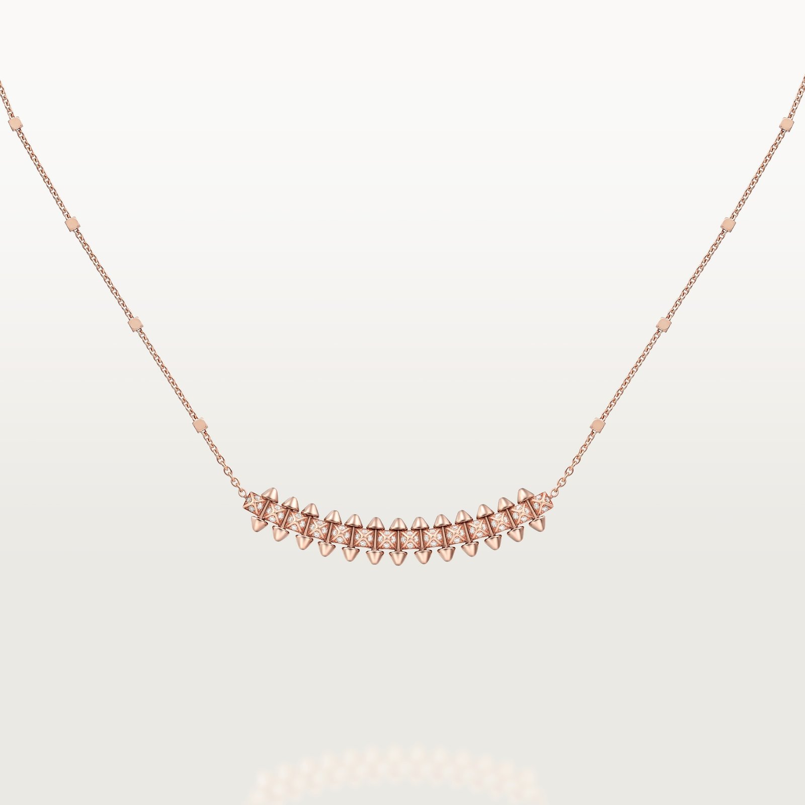 CLASH DE CARTIER NECKLACE (Rose gold, diamonds)