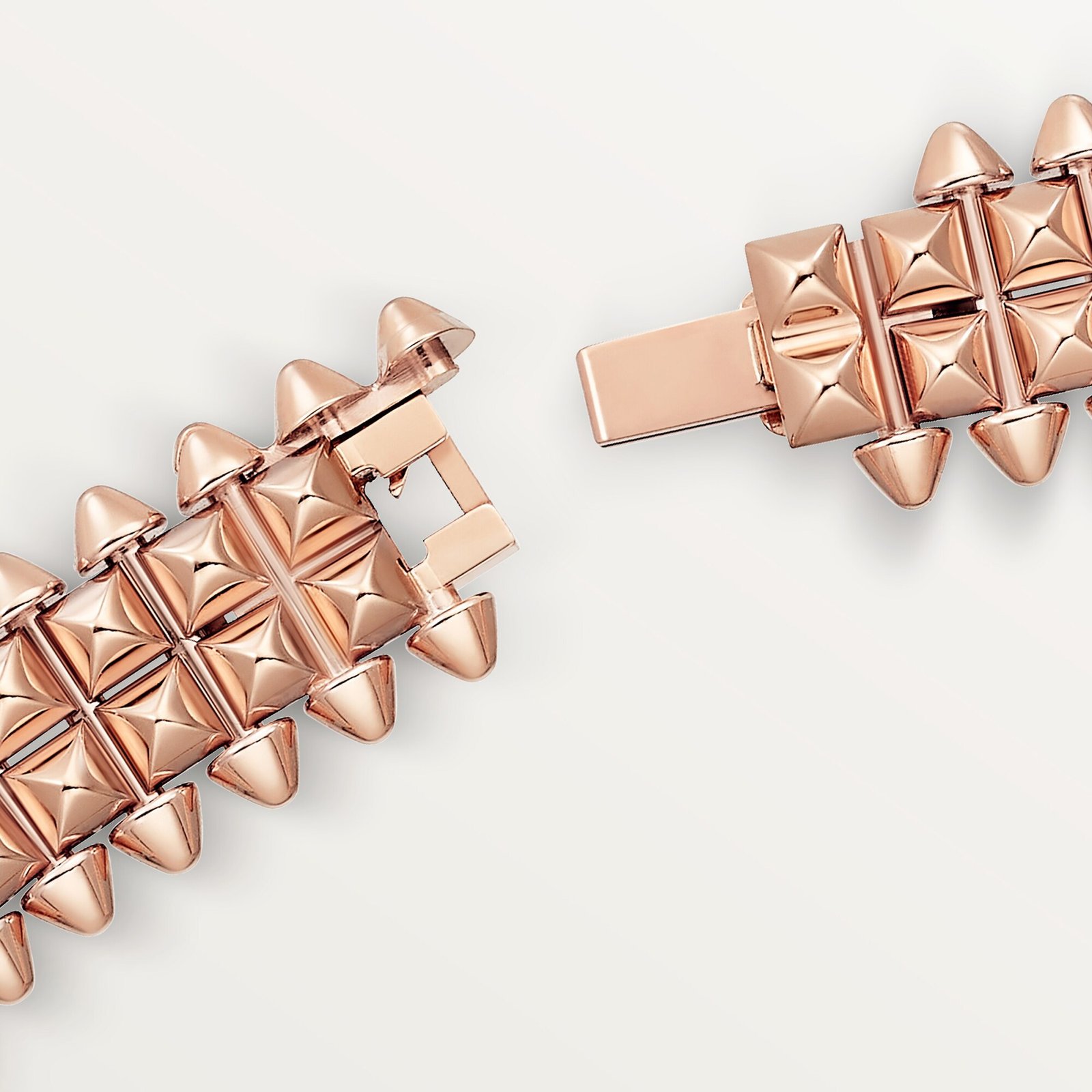 Clash de Cartier Necklace, Flexible, Double Row (Rose Gold) - Image 3