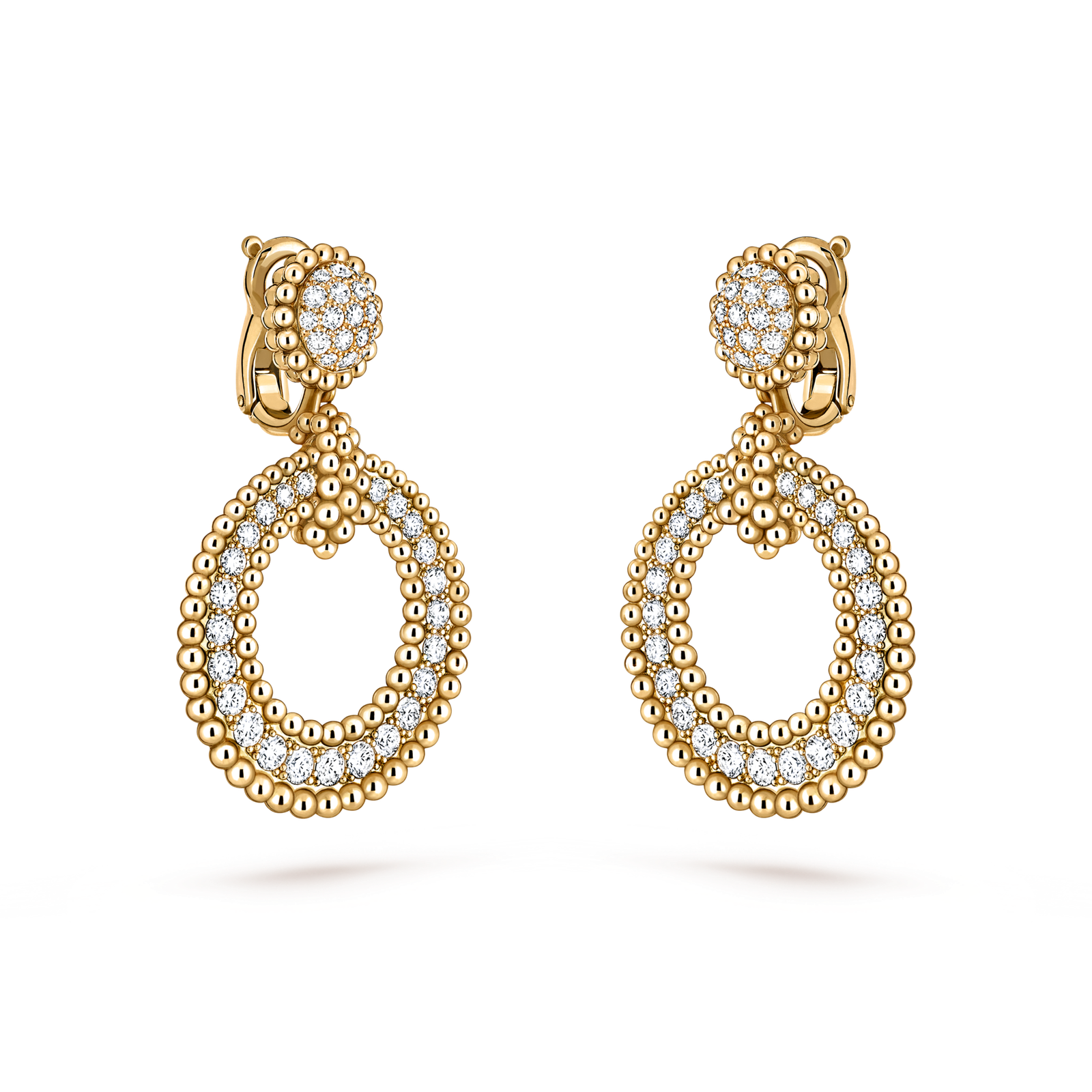 Perlée diamonds earrings