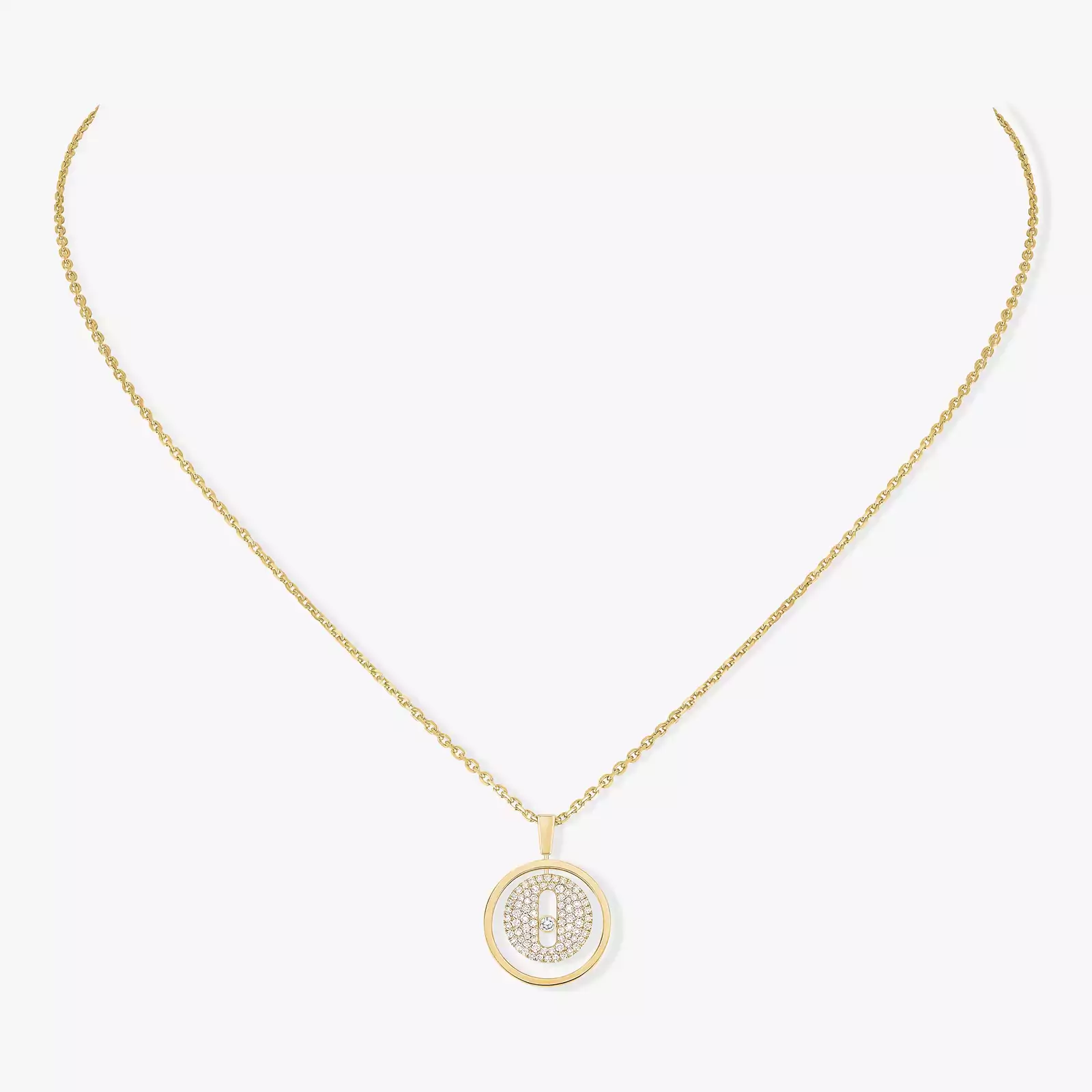 LUCKY MOVE SM PAVÉ Necklace