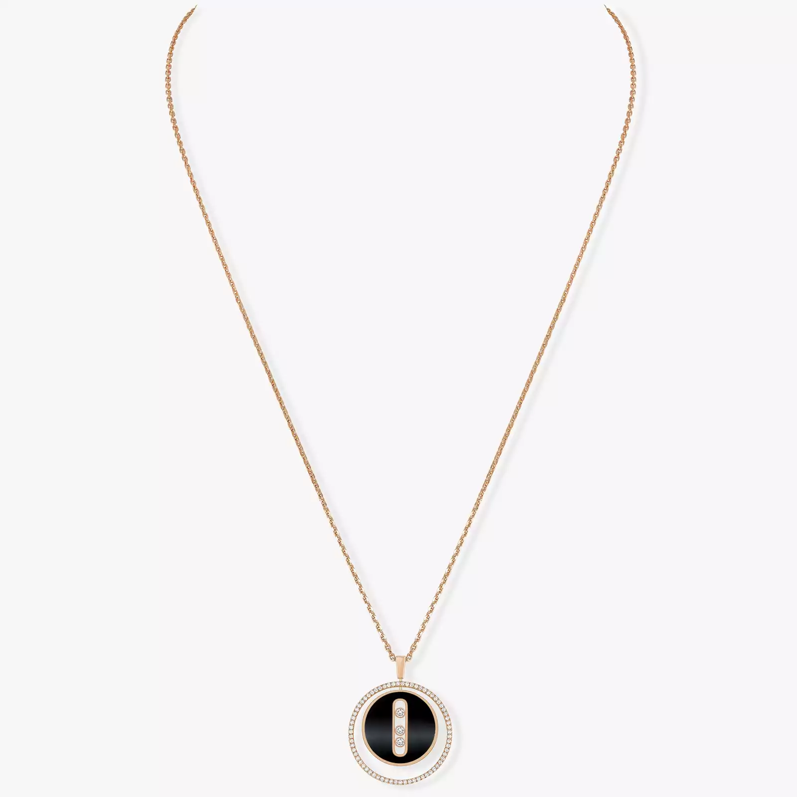 Lucky Move MM Necklace, Onyx