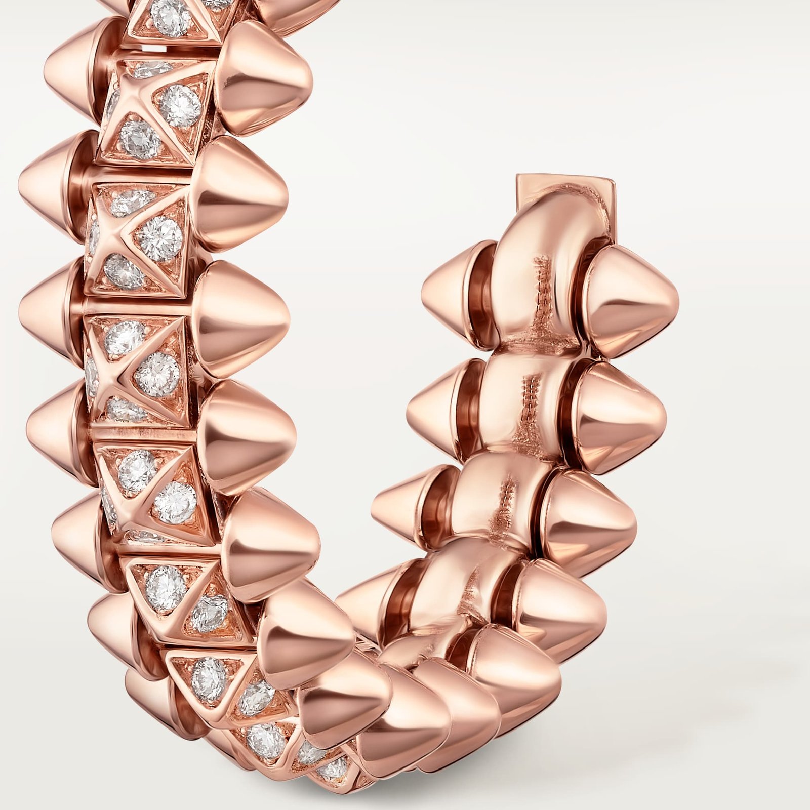 CLASH DE CARTIER EARRINGS (Rose gold, diamonds)