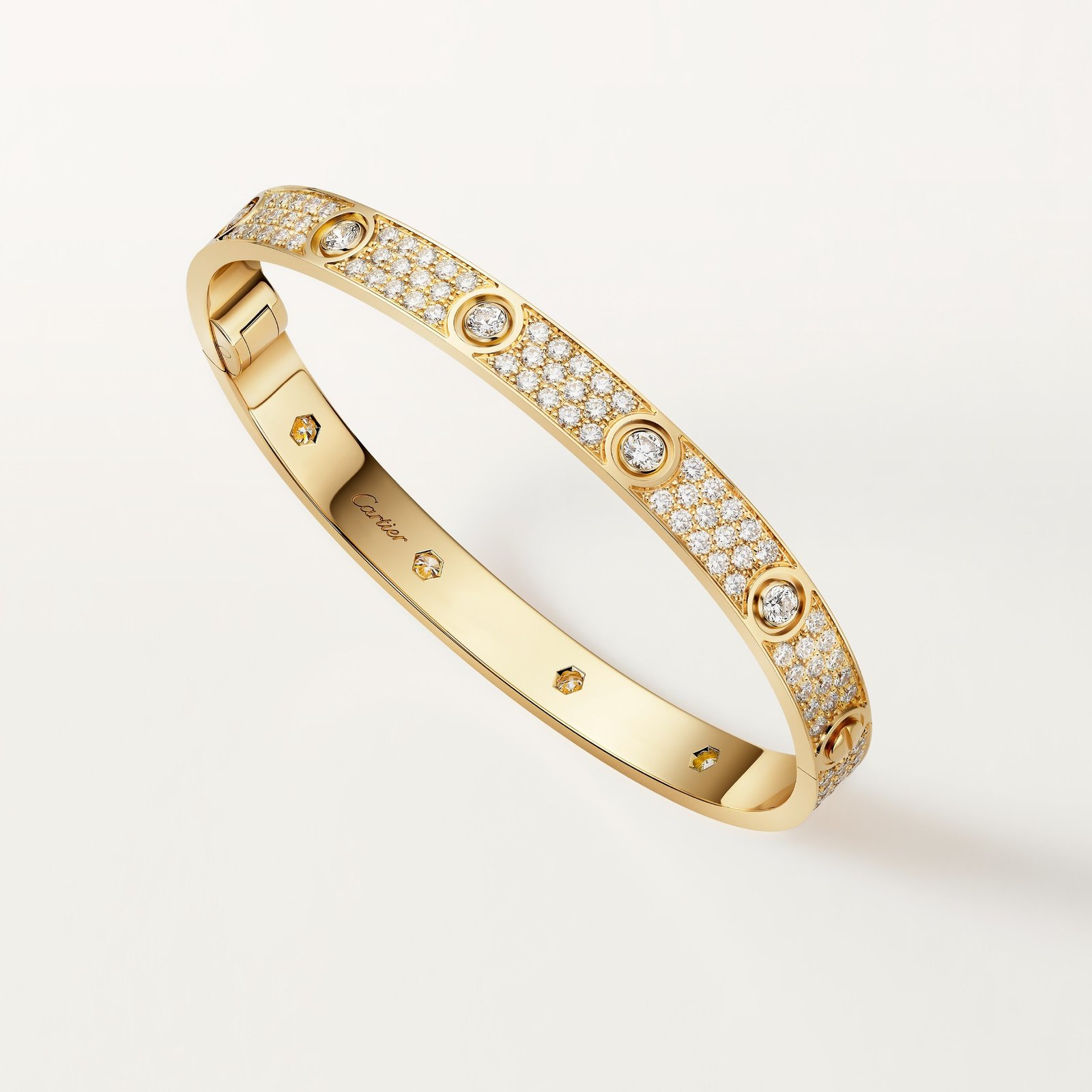 Love Bracelet, Classic Model, Paved, 10 Diamonds