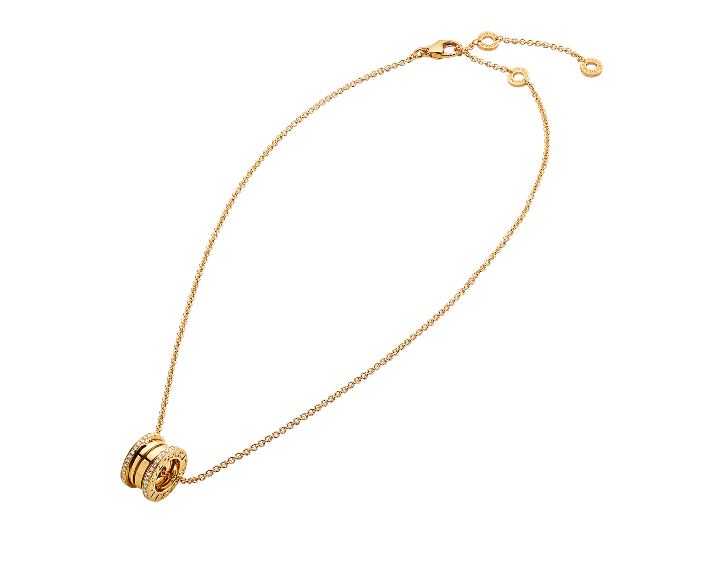 B.zero1 Pavé Edges Pendant Necklace