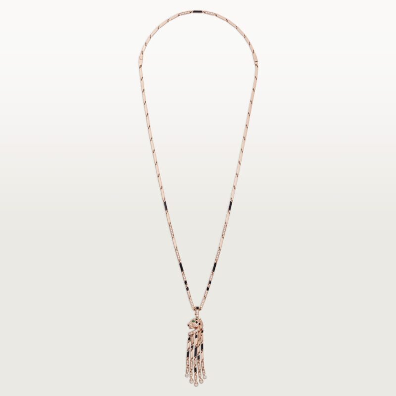 Panthère de Cartier Long Necklace, Small Model, Paved