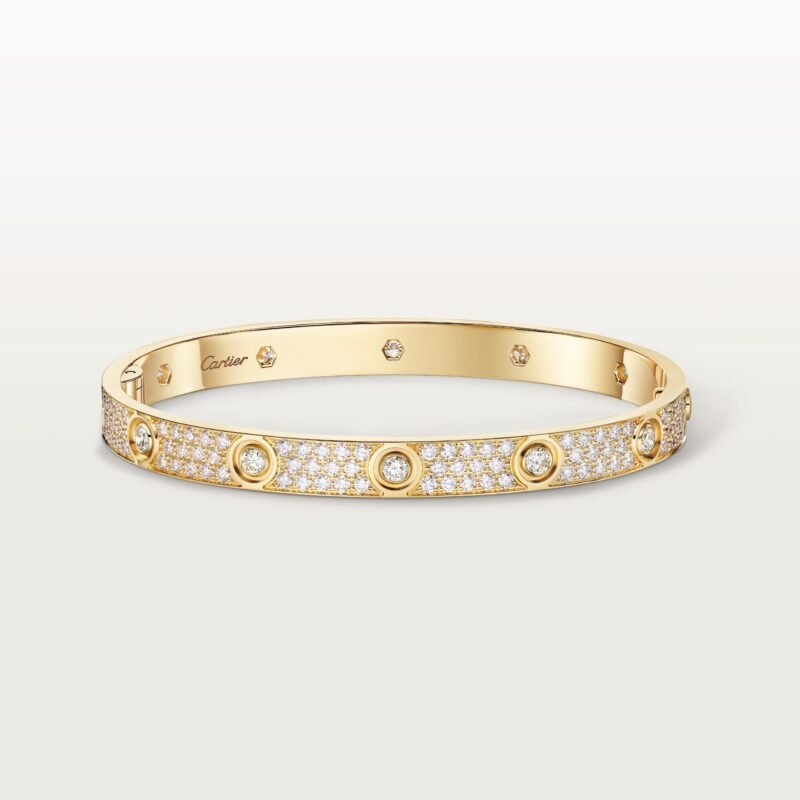 Love Bracelet, Classic Model, Paved, 10 Diamonds