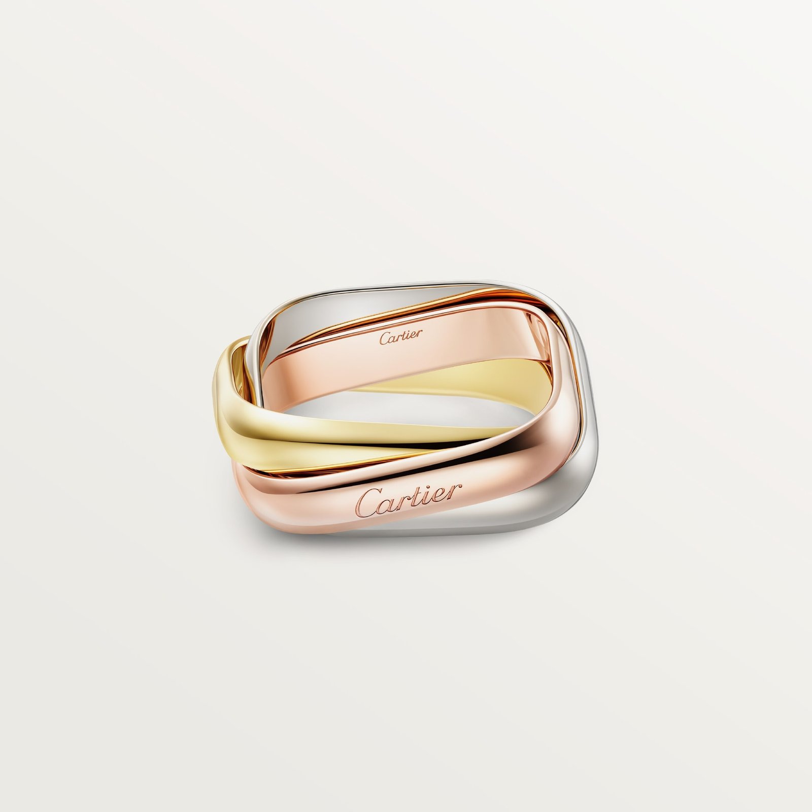 Trinity Ring, Cushion Shaped, Classic Model