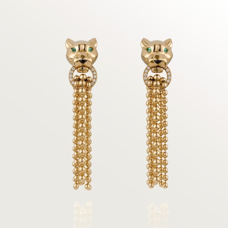 Panthère De Cartier Earrings (Yellow Gold)