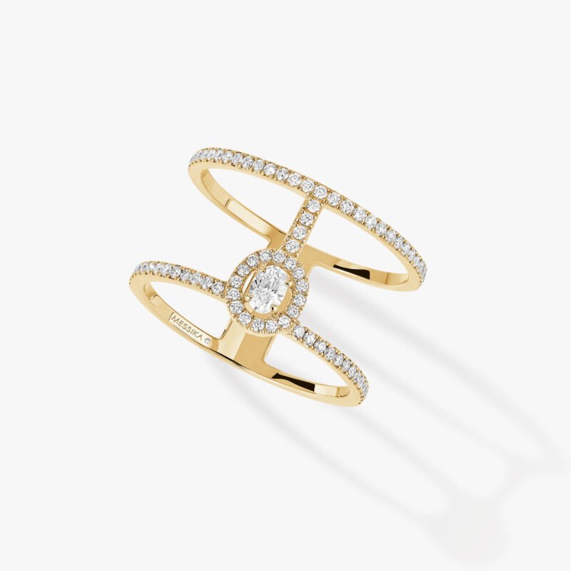 Glam'Azone 2 Rows Pavé Ring