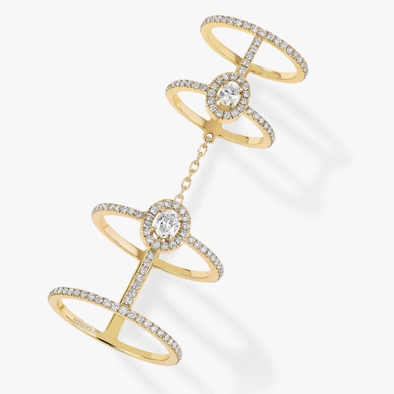 Glam'Azone Double Pavé Ring