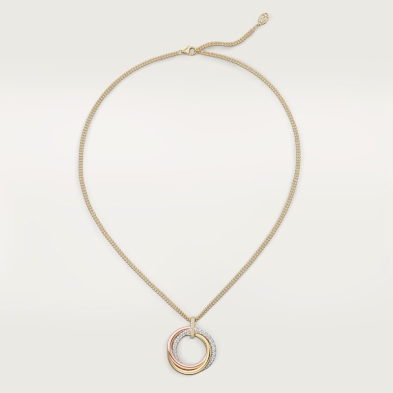 Trinity Pendant, Large Model, Semi-Paved