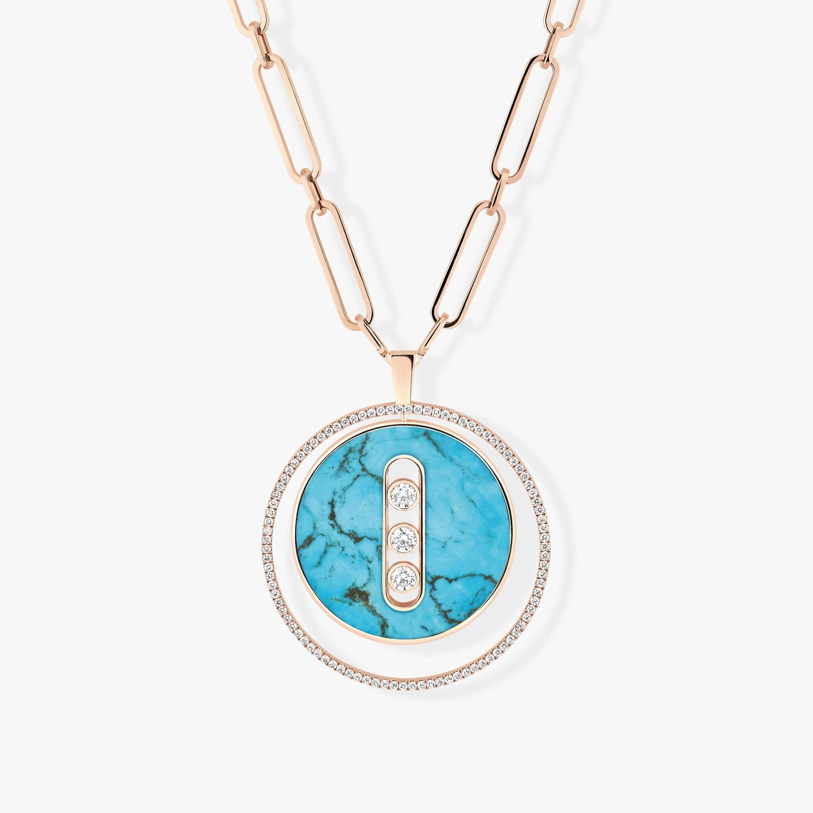 Turquoise Lucky Move Long Necklace LM
