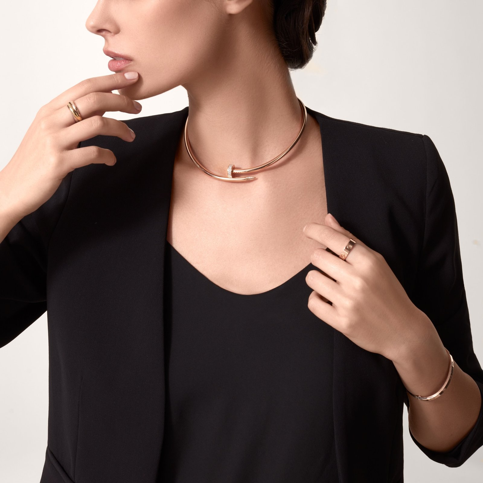 Juste Un Clou Torque Necklace, Classic Model (Rose Gold)