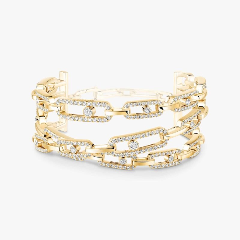 Move Link 3-row cuff Bracelet