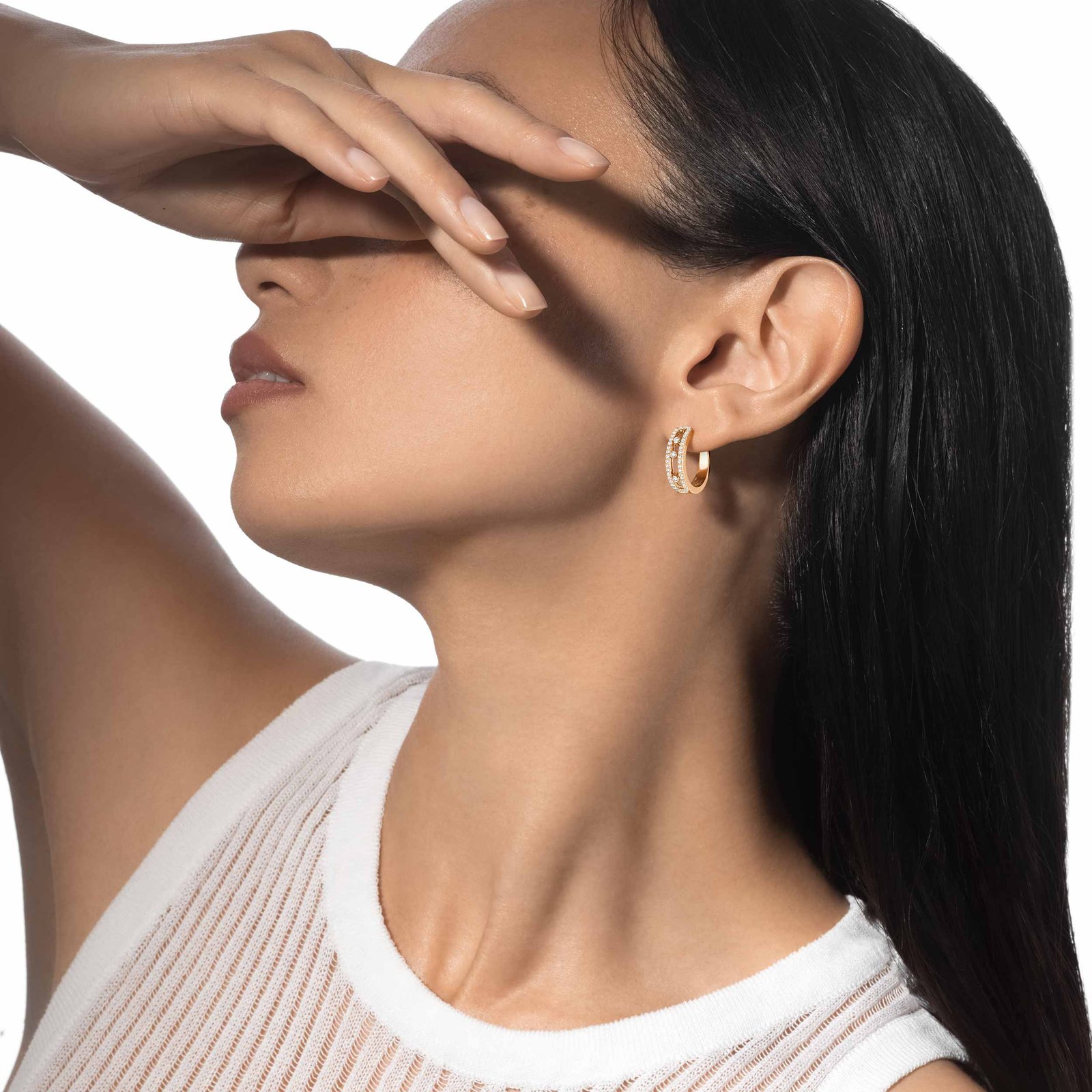 Move Pavé Hoop Earrings