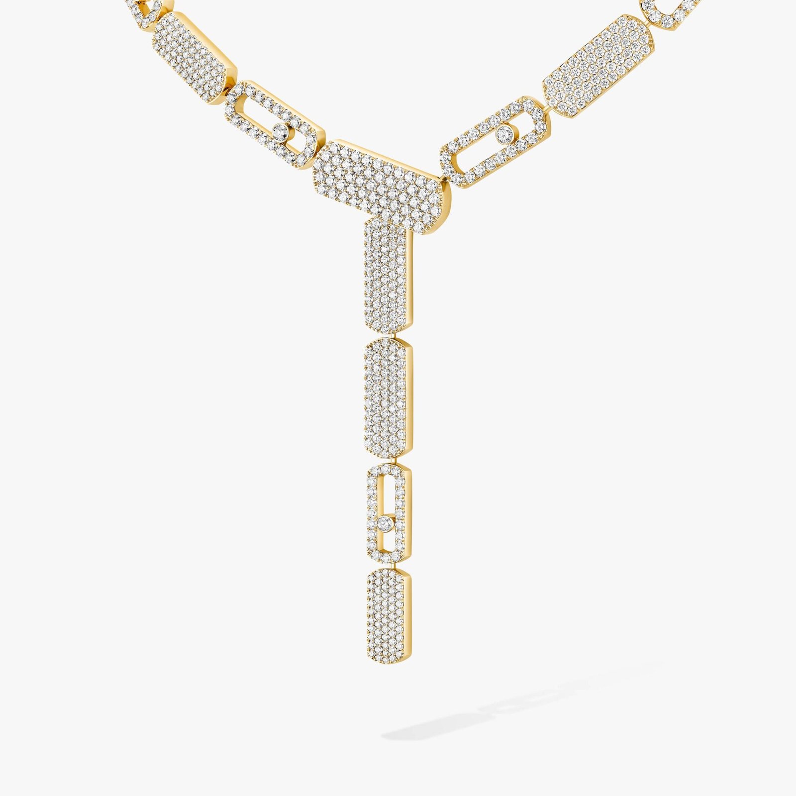 Imperial Move LM Pavé Tie Necklace