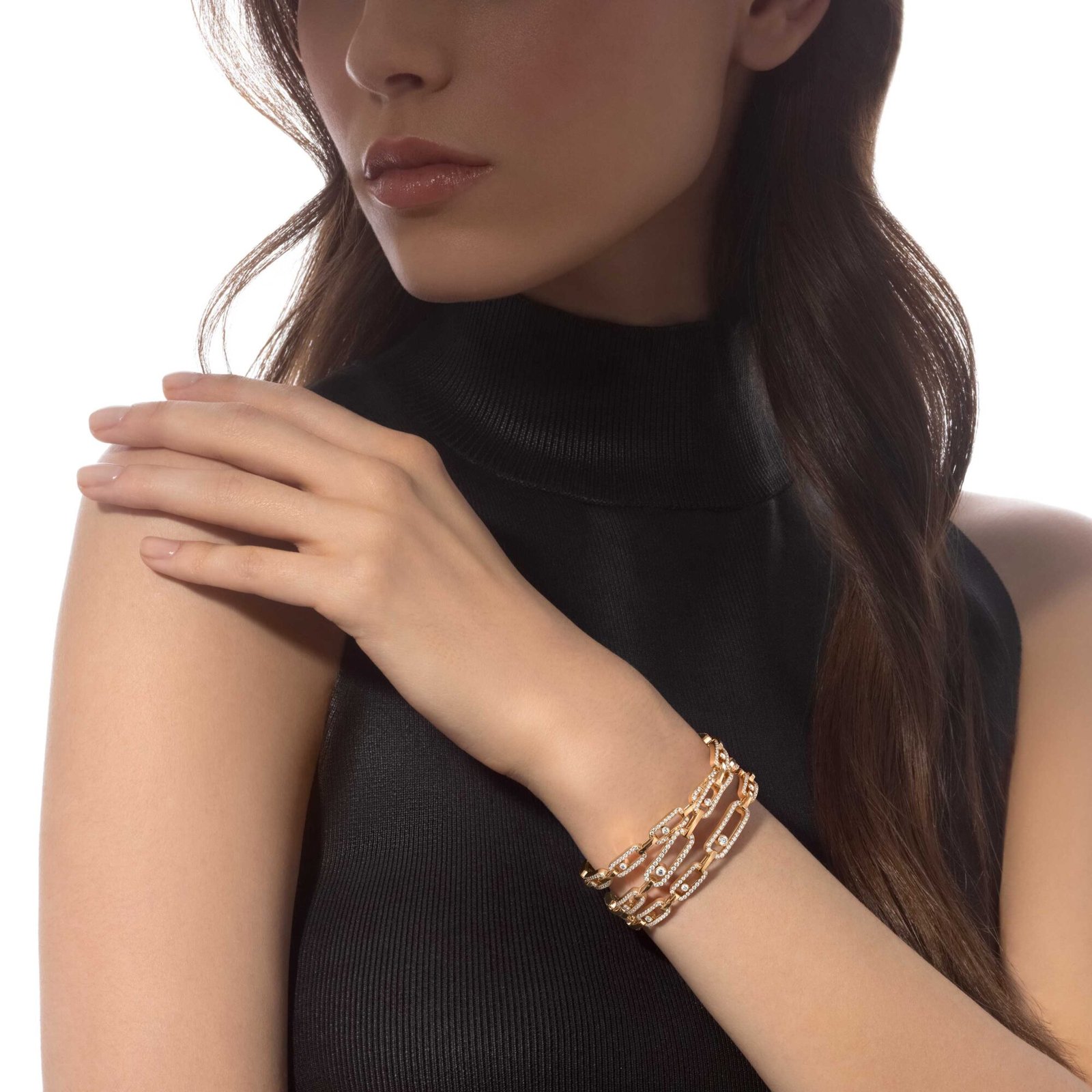 Move Link 3-row cuff Bracelet