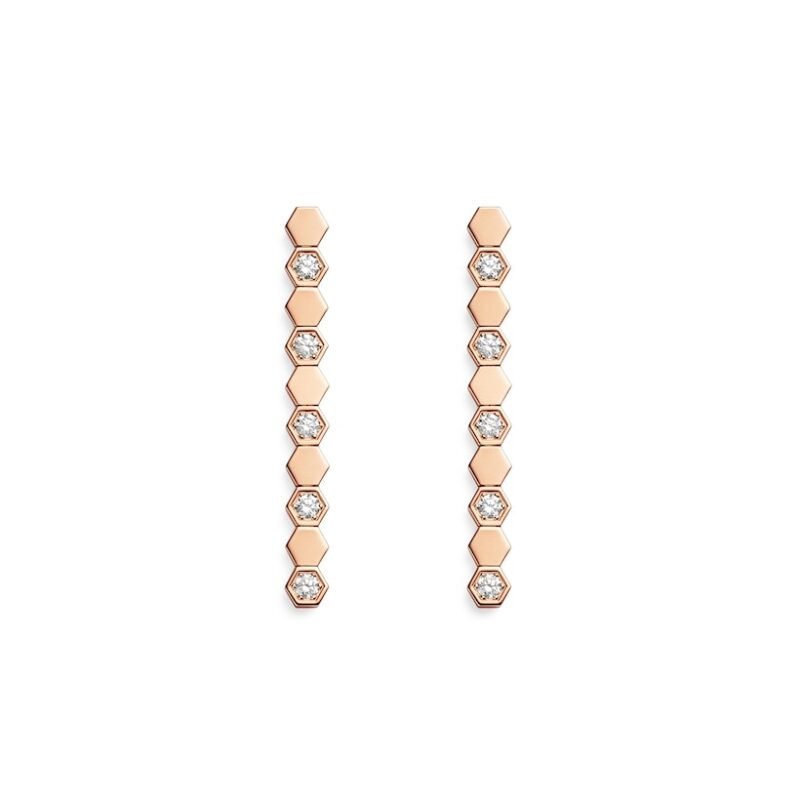 Bee De Chaumet Semi Pavé Earrings