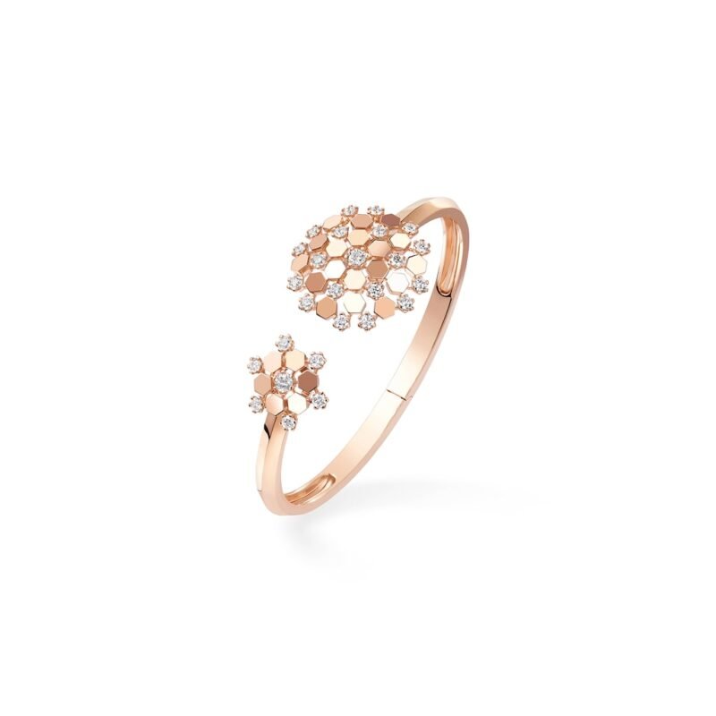Bee De Chaumet Pavé Bracelet (Rose Gold)