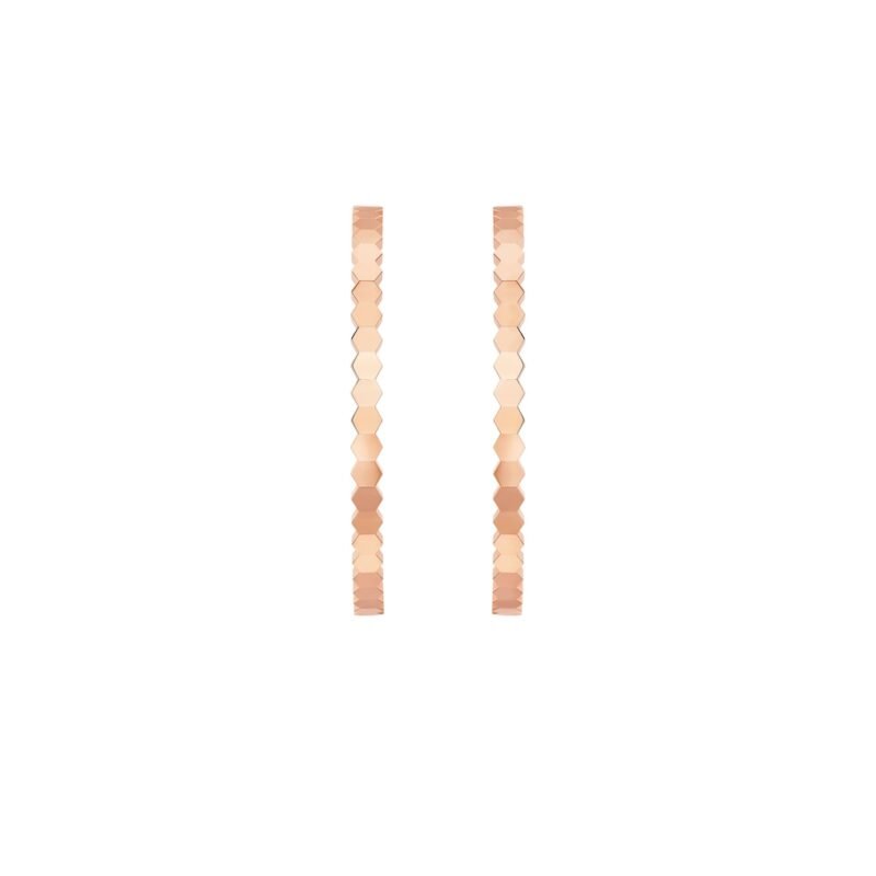Bee De Chaumet Hoop Earrings Large Model (Rose Gold)