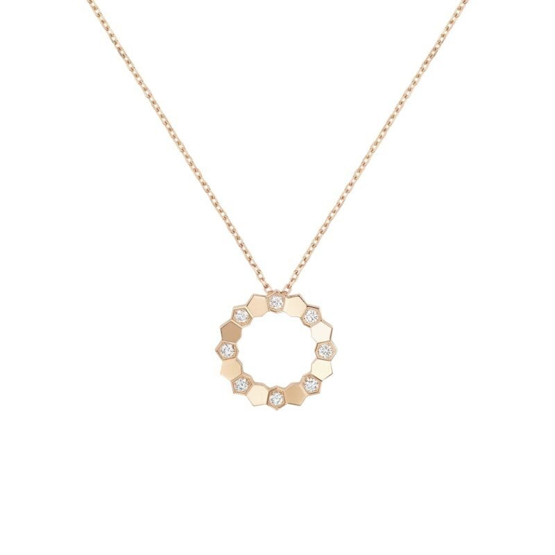 Bee De Chaumet Semi Pavé Pendant Small Model (Rose Gold)