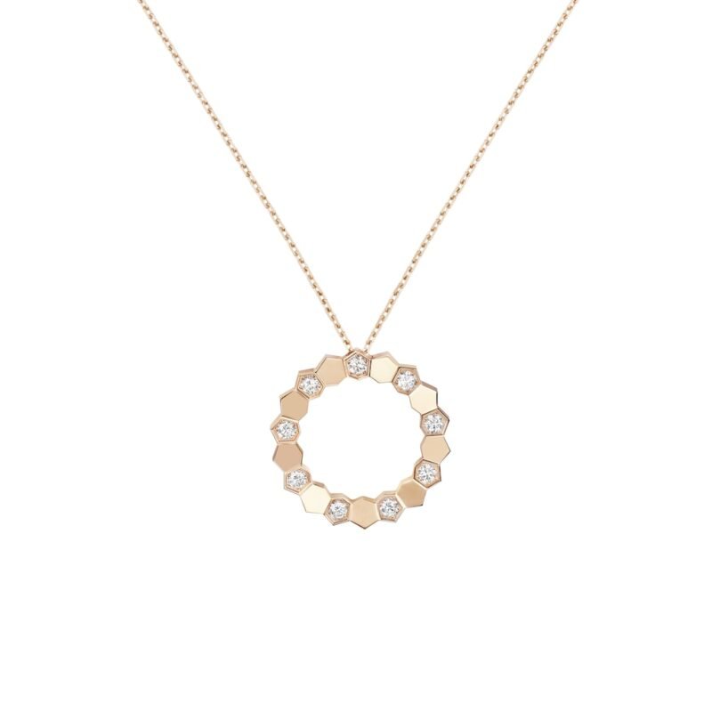 Bee De Chaumet Semi Pavé Pendant Medium Model (Rose Gold)