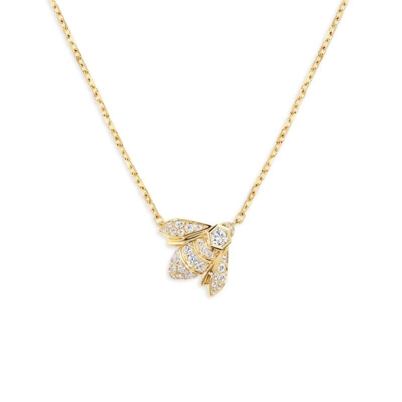 Bee De Chaumet Pavé Pendant (Yellow Gold)