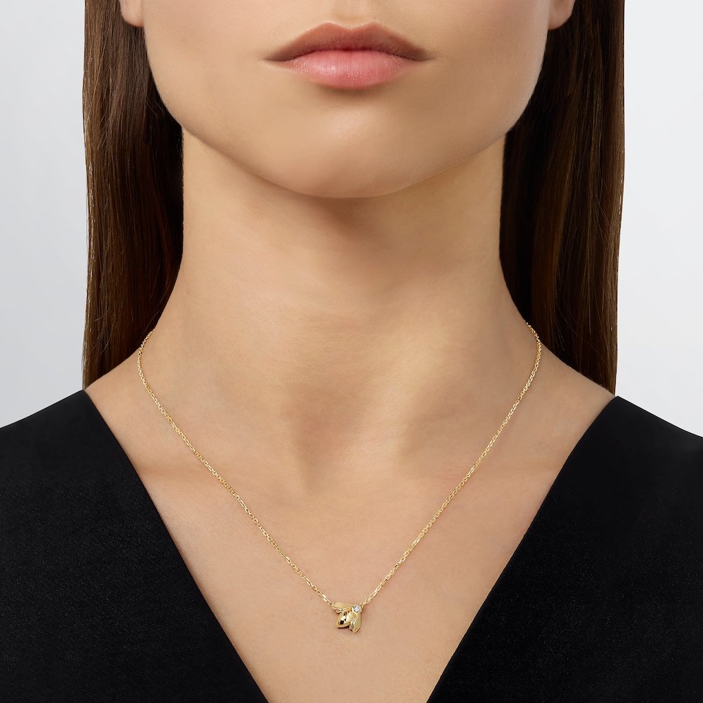 Bee De Chaumet Diamond Pendant (Yellow Gold)