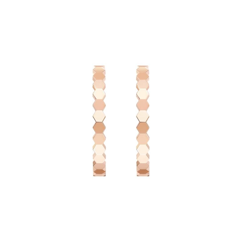 Bee De Chaumet Hoop Earrings Medium Model (Rose Gold)