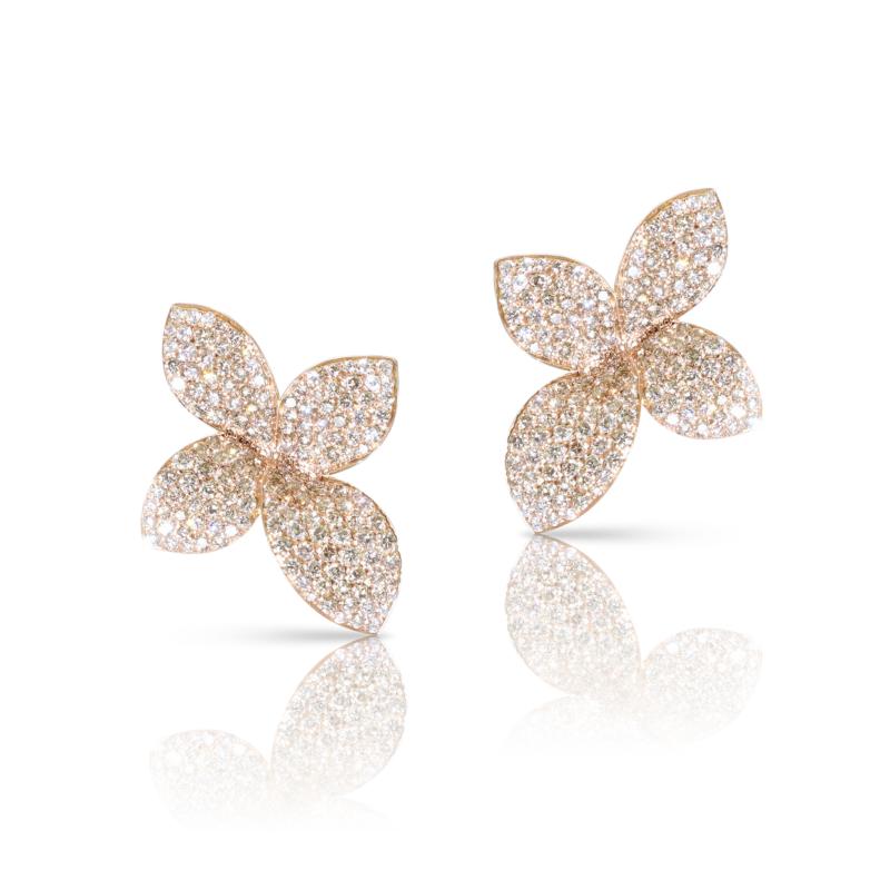 Giardini Segreti Small Flower Earrings (Rose Gold)