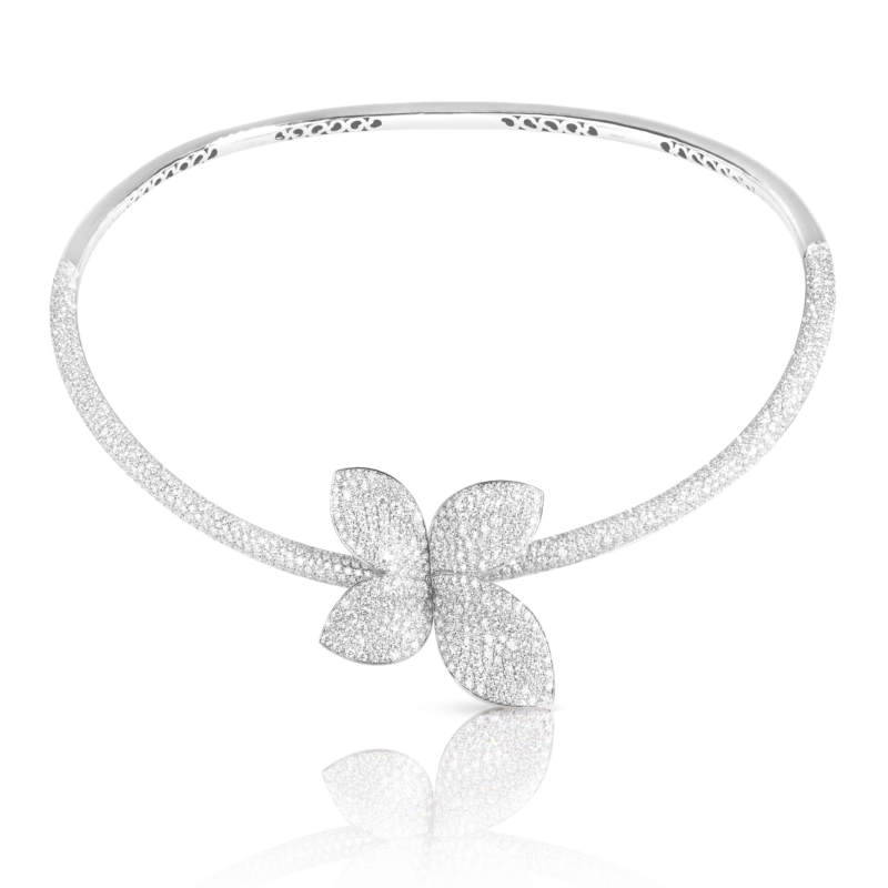 Giardini Segreti Single Flower Collier (White Gold)