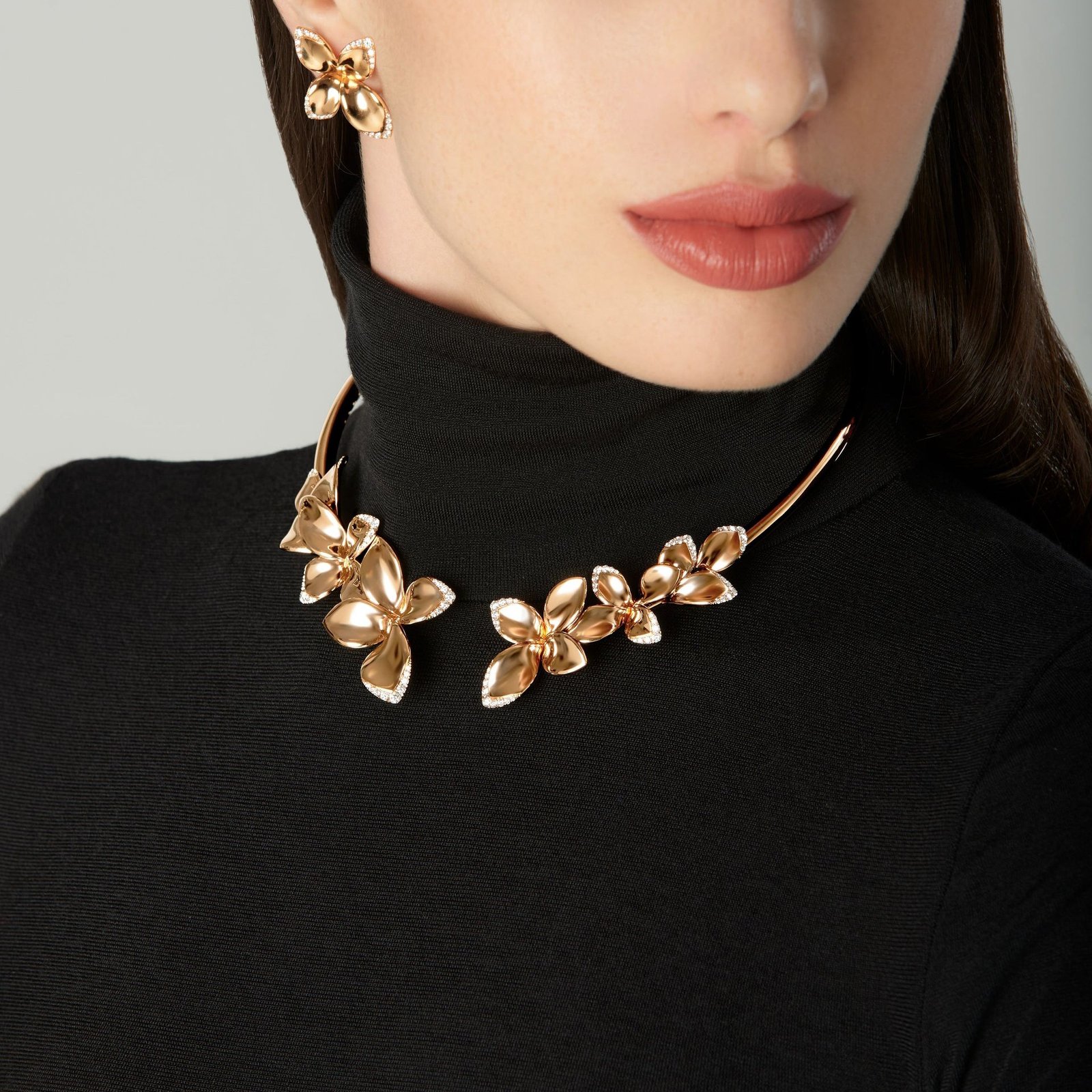 Giardini Segreti Small Flower Earrings (Rose Gold)