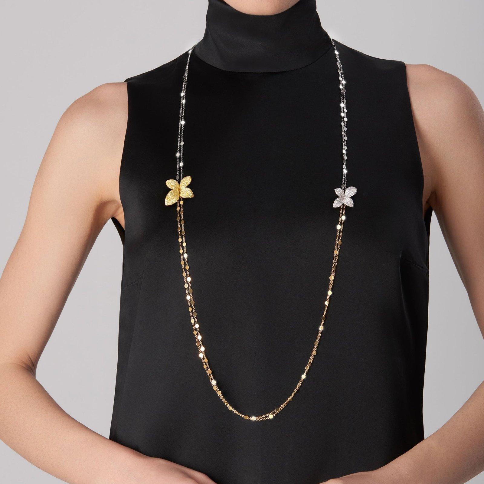 Giardini Segreti Aura Sautoir (White & Yellow Gold)
