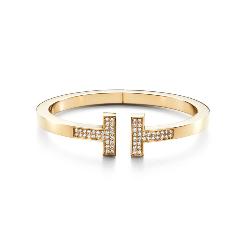 Tiffany T Pavé Diamond Square Bracelet