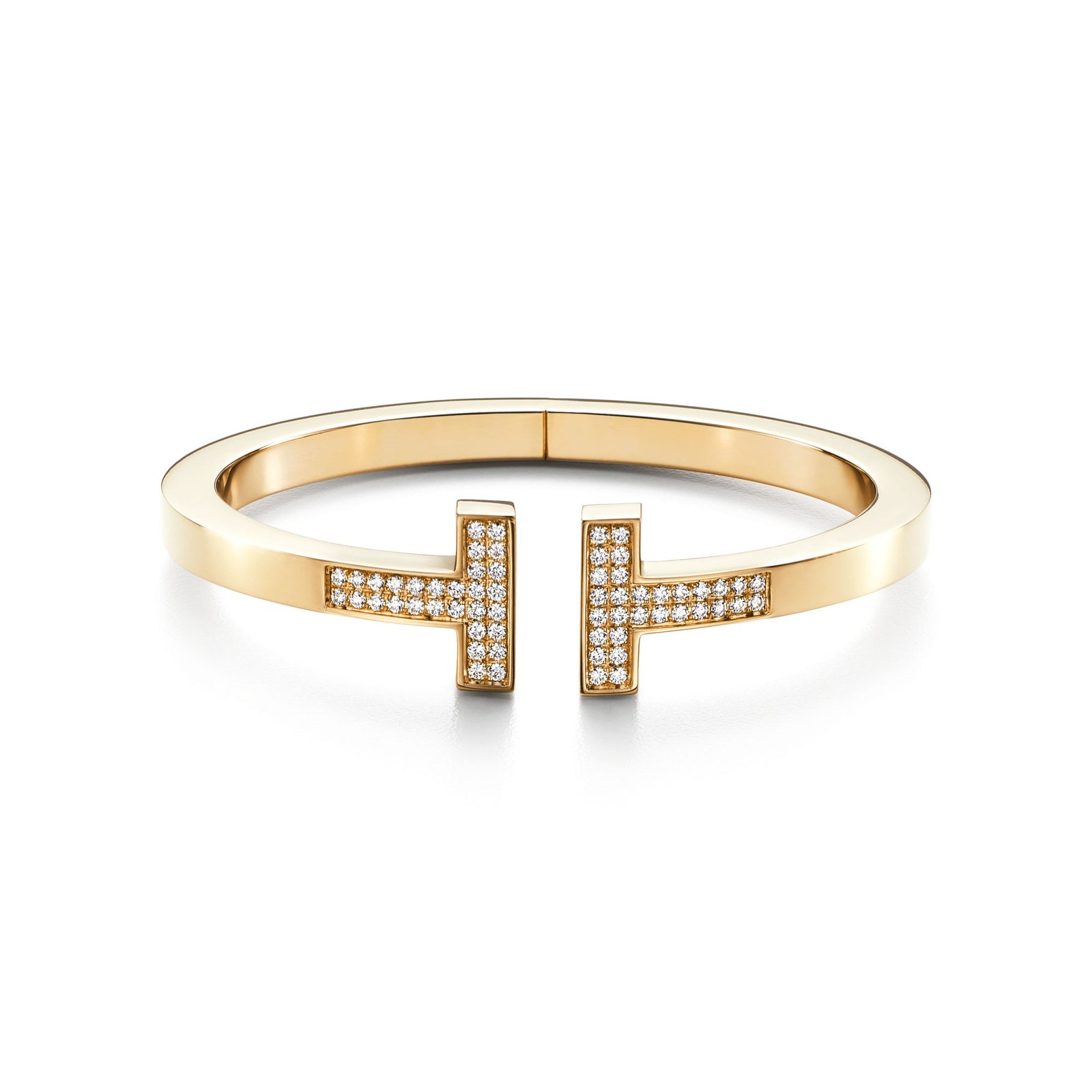 Tiffany T Pavé Diamond Square Bracelet
