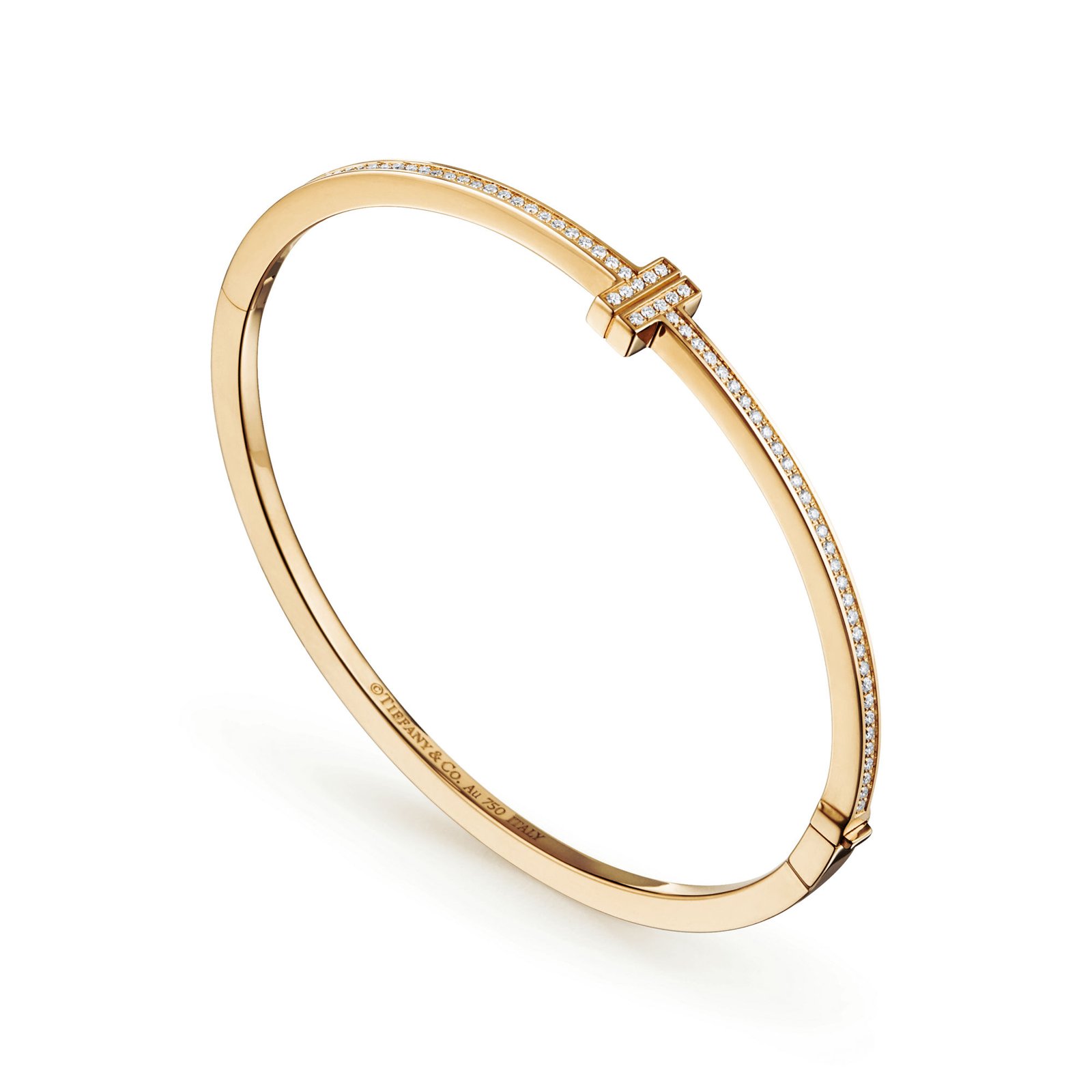 Tiffany T Diamond Hinged Wire Bangle