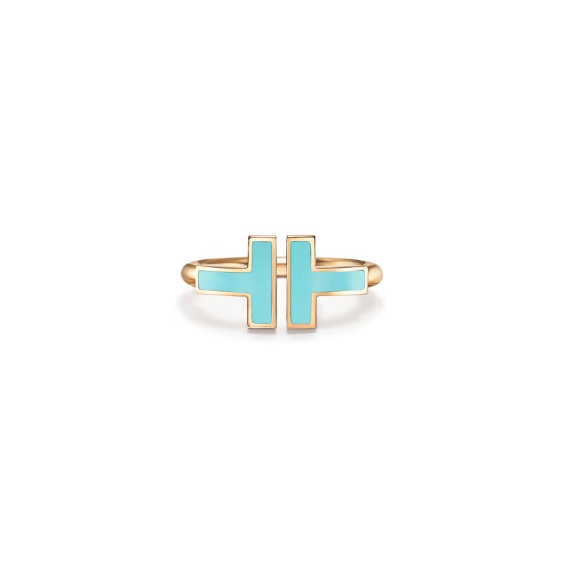Tiffany T Turquoise Wire Ring (Yellow Gold)
