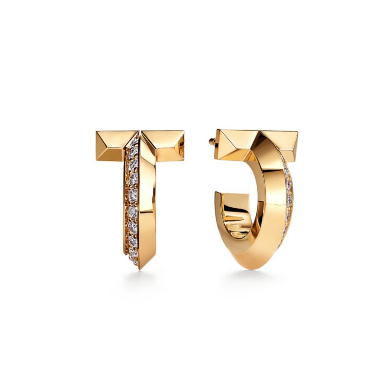 Tiffany T T1 Hoop Earrings with Diamonds